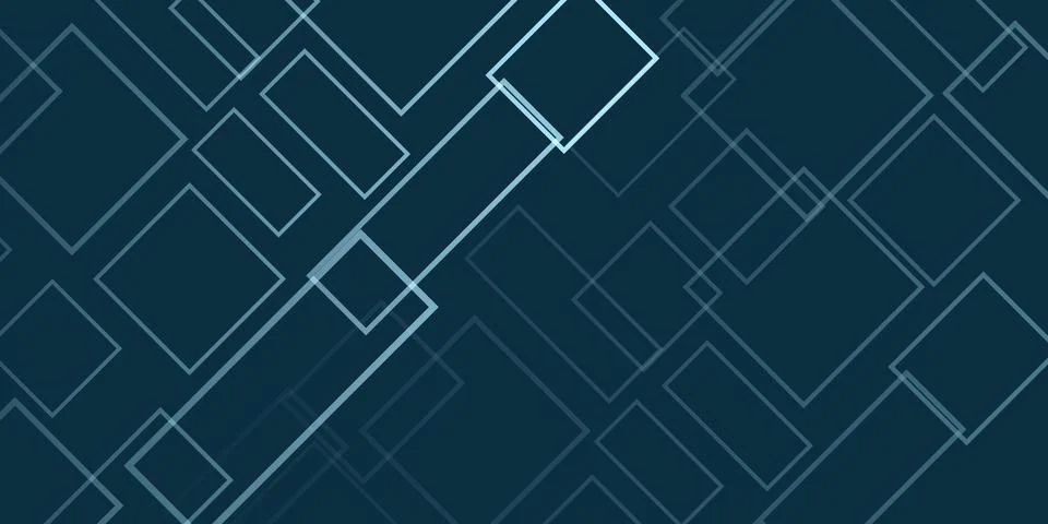 Simple Overlapping Rectangular Frames of Various Sizes, Colored in Shades o.. Stock Illustration