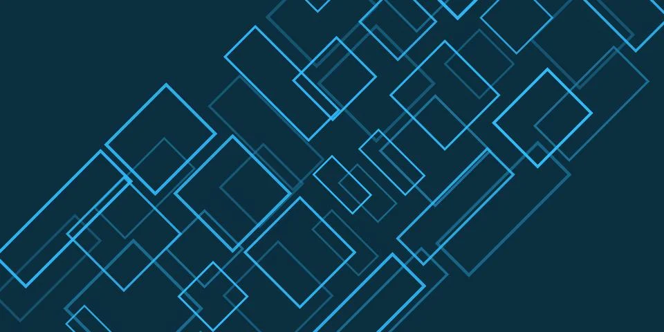 Simple Overlapping Rectangular Frames of Various Sizes, Colored in Shades o.. Stock Illustration