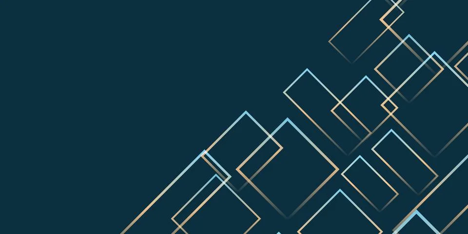 Simple Overlapping Rectangular Frames of Various Sizes, Colored in Shades o.. Stock Illustration