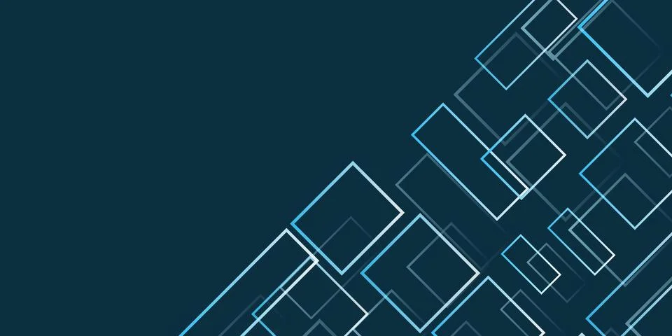 Simple Overlapping Rectangular Frames of Various Sizes, Colored in Shades o.. Stock Illustration