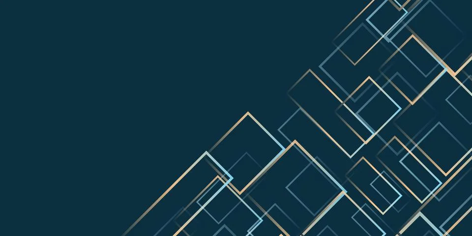 Simple Overlapping Rectangular Frames of Various Sizes, Colored in Shades o.. イラスト素材