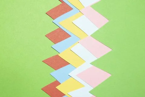 Simple Paper Card Primary Colour Triangle Mountains Jagged  Geometric Shape.. Stock Photos