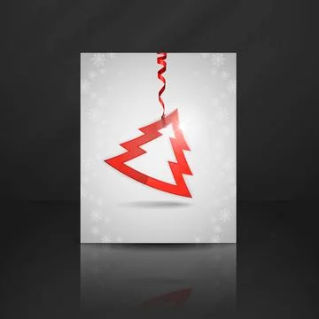 Simple Paper Christmas Tree. Simple Paper Christmas Tree. Christmas And Ne... Stock Photos