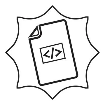 Simple Paper Document Page Minimal Icon for Digital Paperwork Stock Illustration