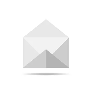 Simple paper envelope - vector illustration. Stock Illustration