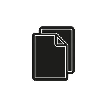 Simple Paper Vector Icon Illustrazione stock
