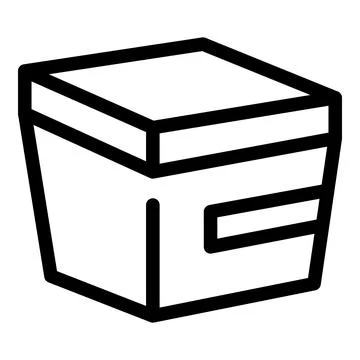 Simple parcel box icon representing shipping and delivery Stock Illustration