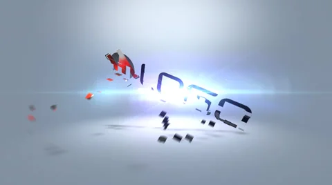 Simple Particel Flare Logo Reveal After Effects stock
