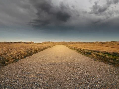 Simple Path to Thunderstorm Stock Photos