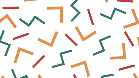 Simple Pattern 80s 90s Memphis Style in Motion Retro Stock Footage 94670571