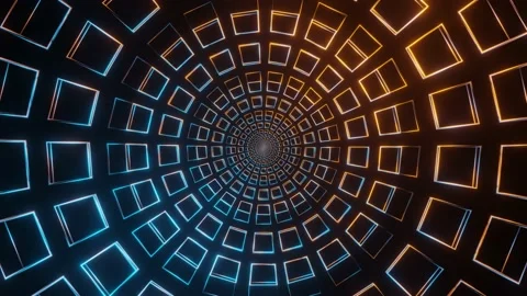 Simple Pattern With Beautiful Gradient Squares Stock Footage 140640399