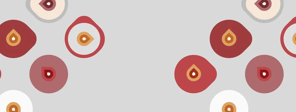 Simple pattern. Circles, varying sizes, shades. Reddishbrown, beige tones Stock Illustration