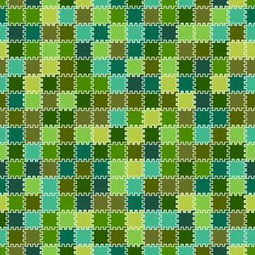 Simple pattern - color elements with teeth Stock Illustration