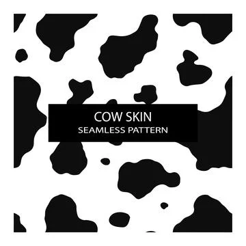 Simple Pattern Of Cow Skin Stock Illustration