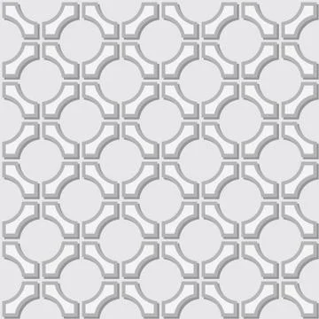 Simple pattern - geometric gray elements イラスト素材