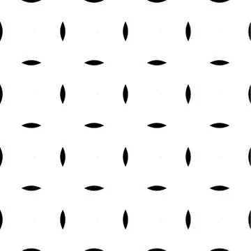 Simple pattern with leaf - almond shapes. Repeatable. Stock Illustration