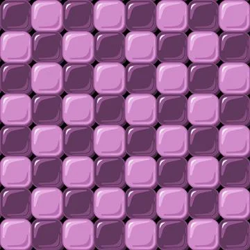 Simple pattern with mosaic tiles. Stock Illustration