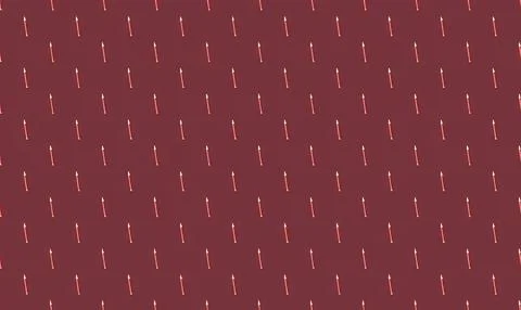 Simple pattern of pink and white matches on dark background Stock Illustration