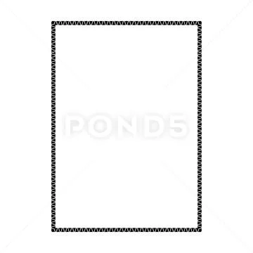 Simple pattern rectangle border frame vector illustration for modern projects Stockillustratie