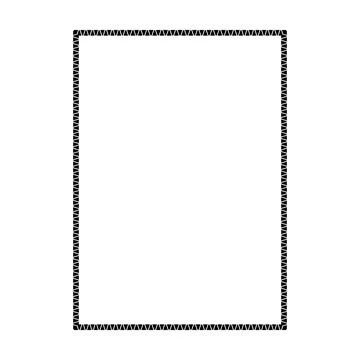 Simple pattern rectangle border frame vector illustration for modern projects Illustrazione stock