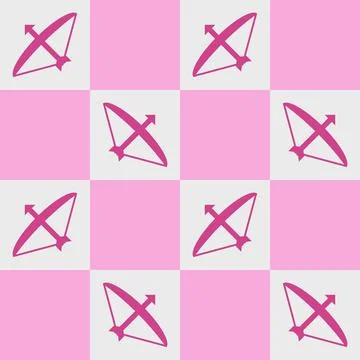 Simple pattern seamless valentines vibes pink color 스톡 일러스트