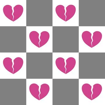 Simple pattern seamless valentines vibes pink color Stock Illustration