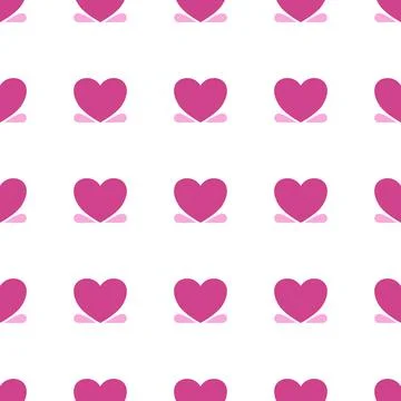 Simple pattern seamless valentines vibes pink color Stock Illustration