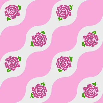 Simple pattern seamless valentines vibes pink color Stock-Illustration
