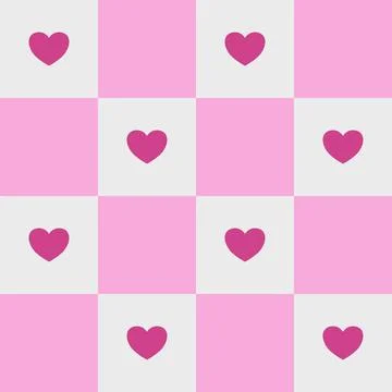 Simple pattern seamless valentines vibes pink color 스톡 일러스트