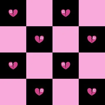 Simple pattern seamless valentines vibes pink color Stock Illustration