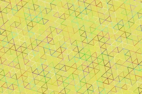 Simple pattern of yellow and green leaves with brown branches Stockillustratie