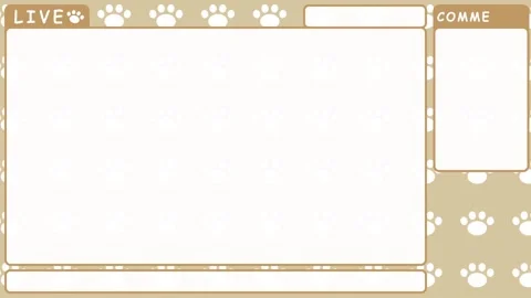 Simple paw Looping streaming background. 1080p (5) Stock Footage 258881304