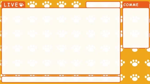 Simple paw Looping streaming background. 1080p (2) Stock Footage 258881309