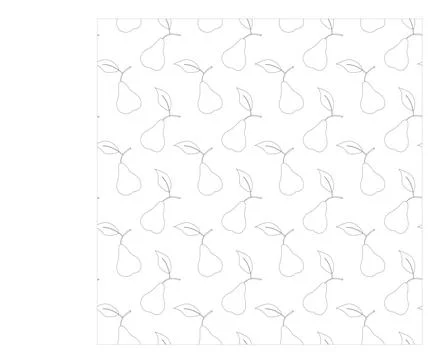 A simple pear in doodle style. Seamless pattern. Stock Illustration