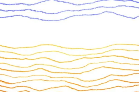 Simple pen ink wavy scribble lines on a white background Stock Photos