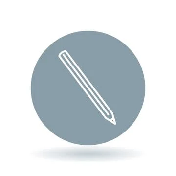Simple pencil icon Stock Illustration