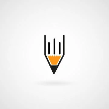 Simple Pencil Icon Stock Illustration