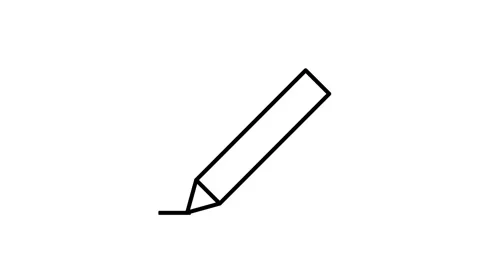 A simple pencil icon, representing writing or editing tasks. Stock Footage 334095230