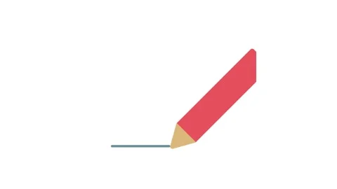 A simple pencil icon, representing writing or editing tasks. Stock Footage 334100886