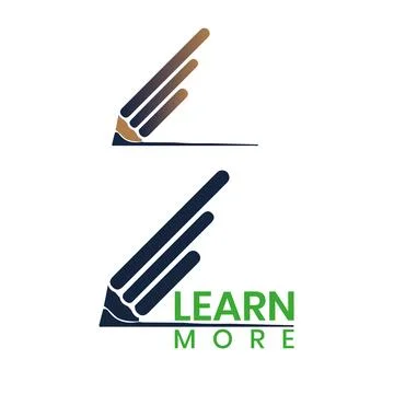 Simple pencil illustrations, perfect for creative logos and educational icons Stock Illustration