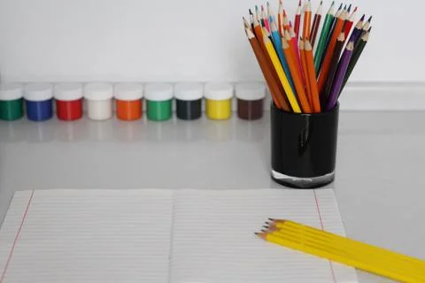 Simple pencils for office workers Stock Photos