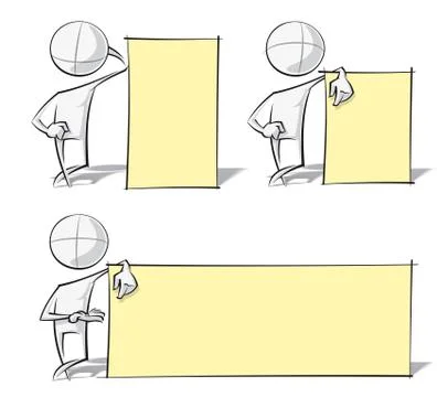 Simple people - cool label Stock Illustration