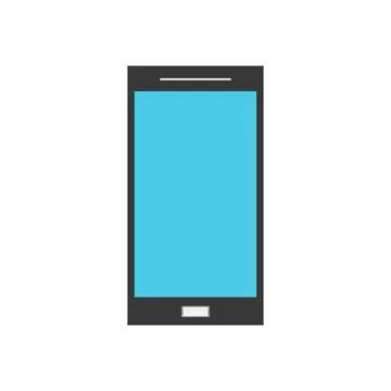 Simple Phone Button Icon Clip Art Device Illustration Touchscreen Technology Stock Illustration