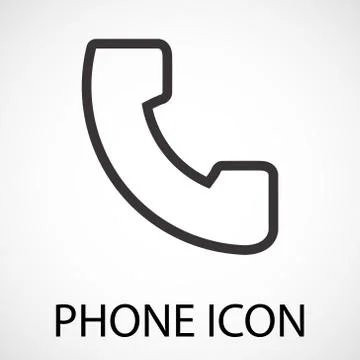 Simple phone icon Stock Illustration