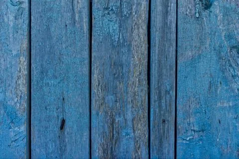 Simple photo background pattern of blue planks fence. Good for advertisement Stock Photos