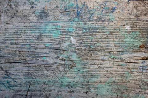 Simple photo background pattern of old wooden plank with cracks and scratches Stock Photos