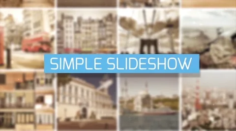 Simple photo slideshow Stock After Effects
