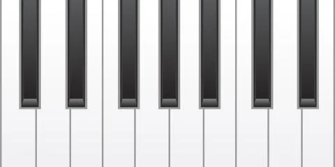 Simple piano keys Stock-Illustration