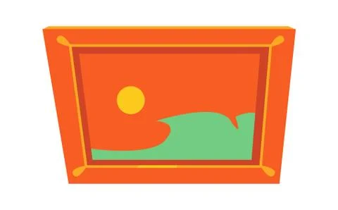Simple picture icon in frame Stock-Illustration