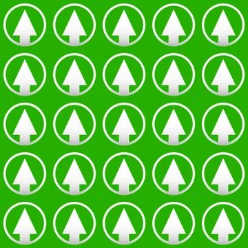 Simple pine tree repeatable pattern. editable vector. Illustrazione stock